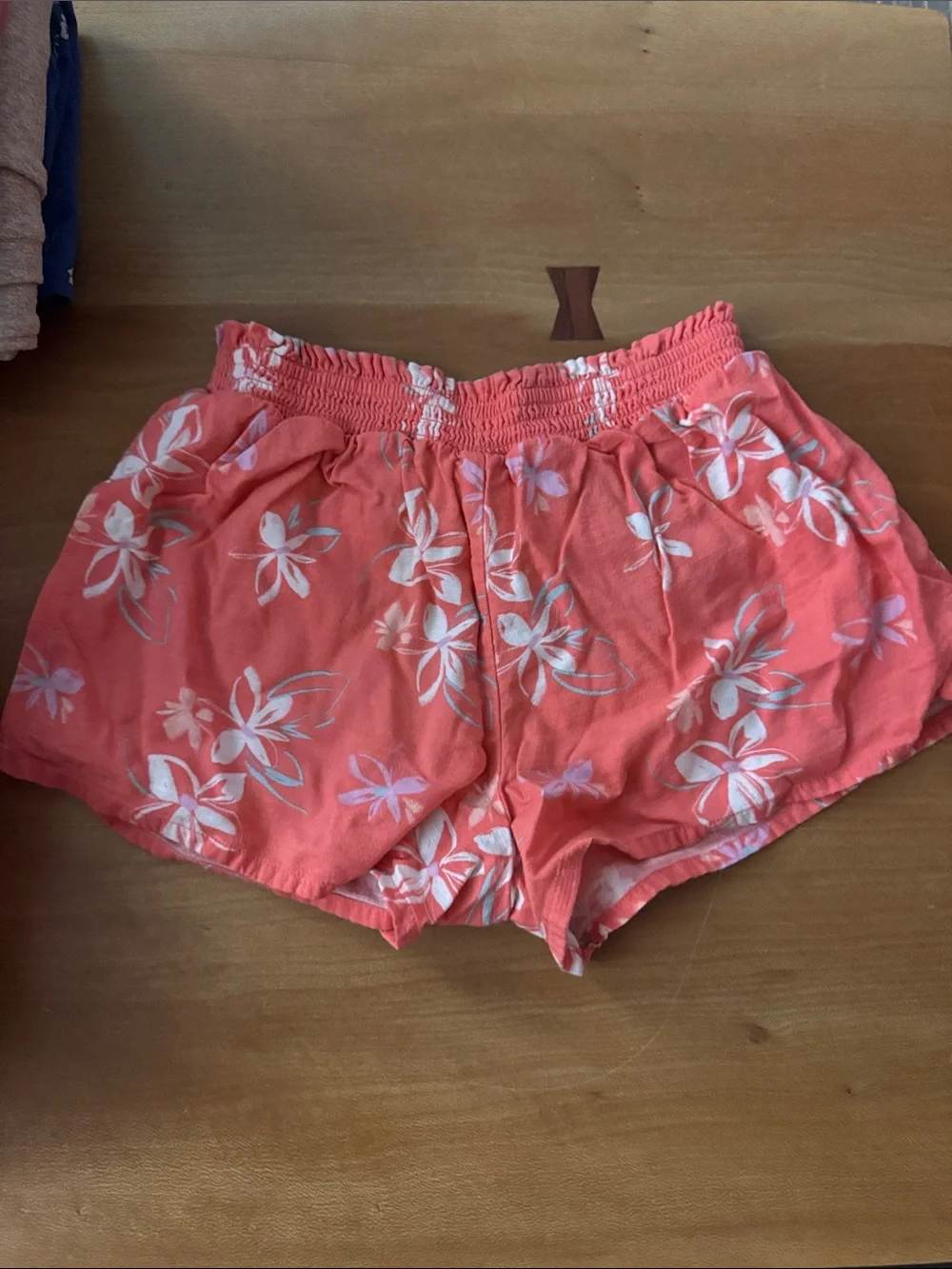 Carter's Coral Floral Elastic-Waist Shorts